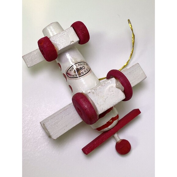 6 Vintage Wood Christmas Ornaments Painted Circus Horse Bear Nutcrackers Clown - Picture 9 of 14